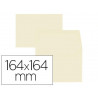Enveloppe oxford vélin 164x164mm 120g coloris vanille étui 20 unités