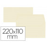 Enveloppe oxford vélin 110x220mm 120g coloris vanille étui 20 unités