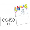 Carte oxford vélin 100x150mm 240g coloris blanc étui 25 unités