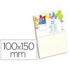 Carte oxford vélin 100x150mm 240g coloris vanille étui 25 unités