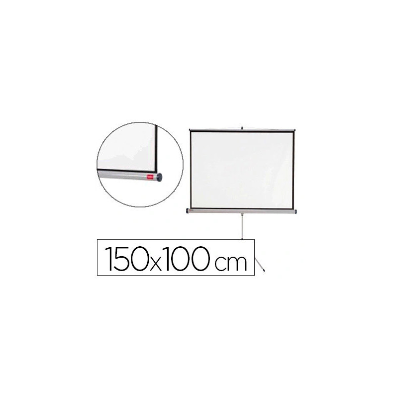 Écran projection nobo trépied format 16/10 inclinaison repliable poids 7.50kg 150x100cm