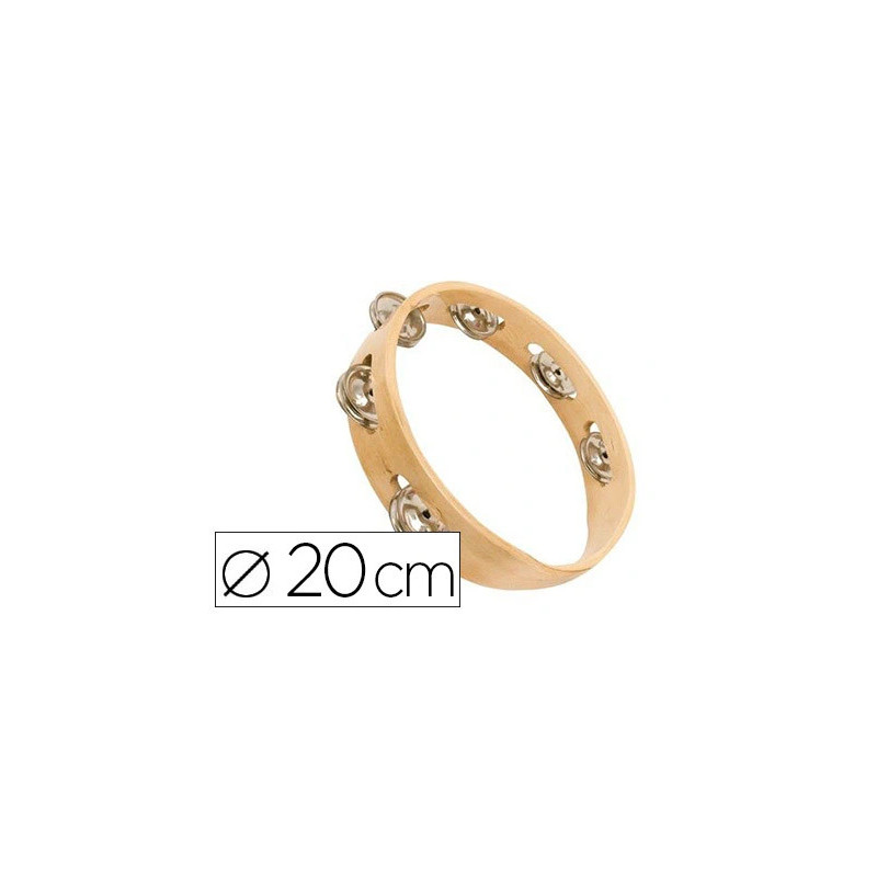 Couronne de cymbalettes éditions fuzeau bois naturel 6 paires cymbalettes diamètre 20cm