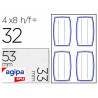 Étiquette adhésive apli agipa écolier 33x53mm pochette 32 unités