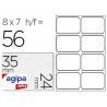 Étiquette adhésive apli agipa bureau 24x35mm pochette 56 unités