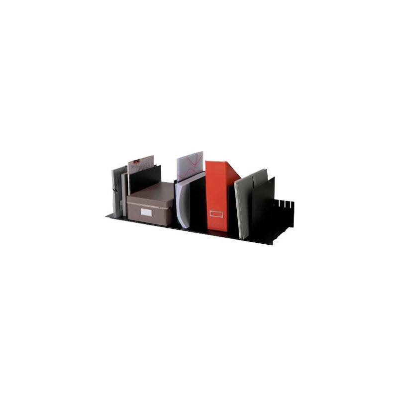 Trieur paperflow 10 séparateurs amovibles 210x275x1010mm coloris noir