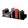 Trieur paperflow 10 séparateurs amovibles 210x275x1010mm coloris noir