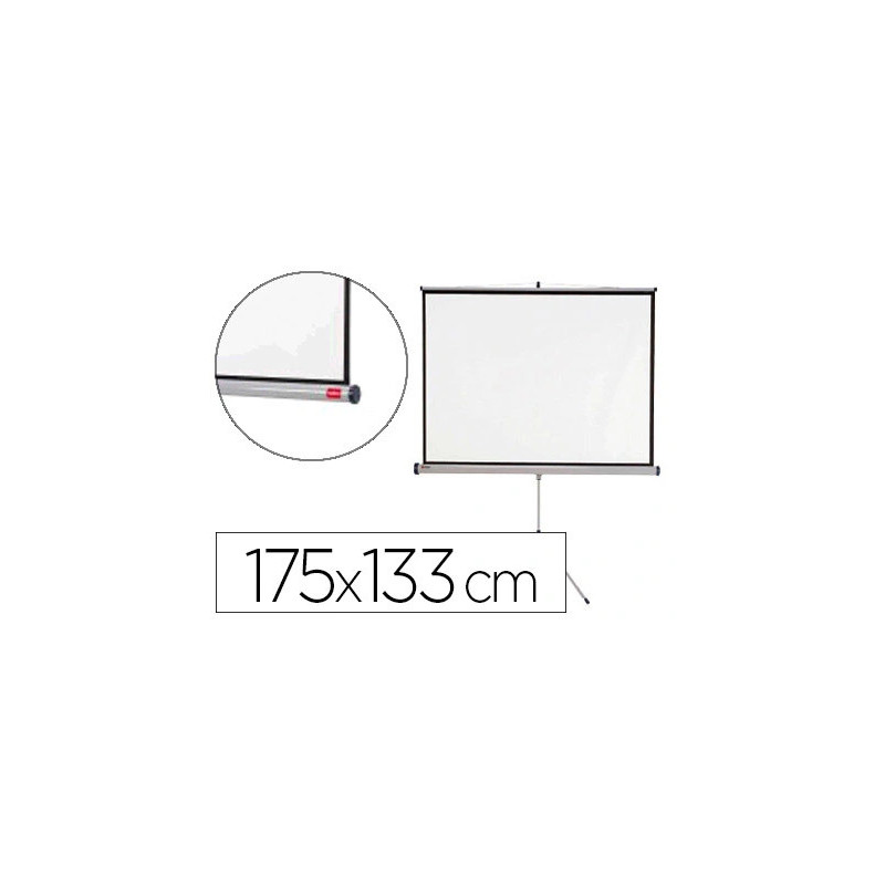 Écran projection nobo trépied format 16/10 inclinaison repliable poids 10.08kg 175x1150cm