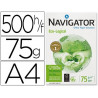Papier navigator multifonction éco-logical a4 75g/m2 blancheur 169 opacité 93 rigidité 180 500 feuilles