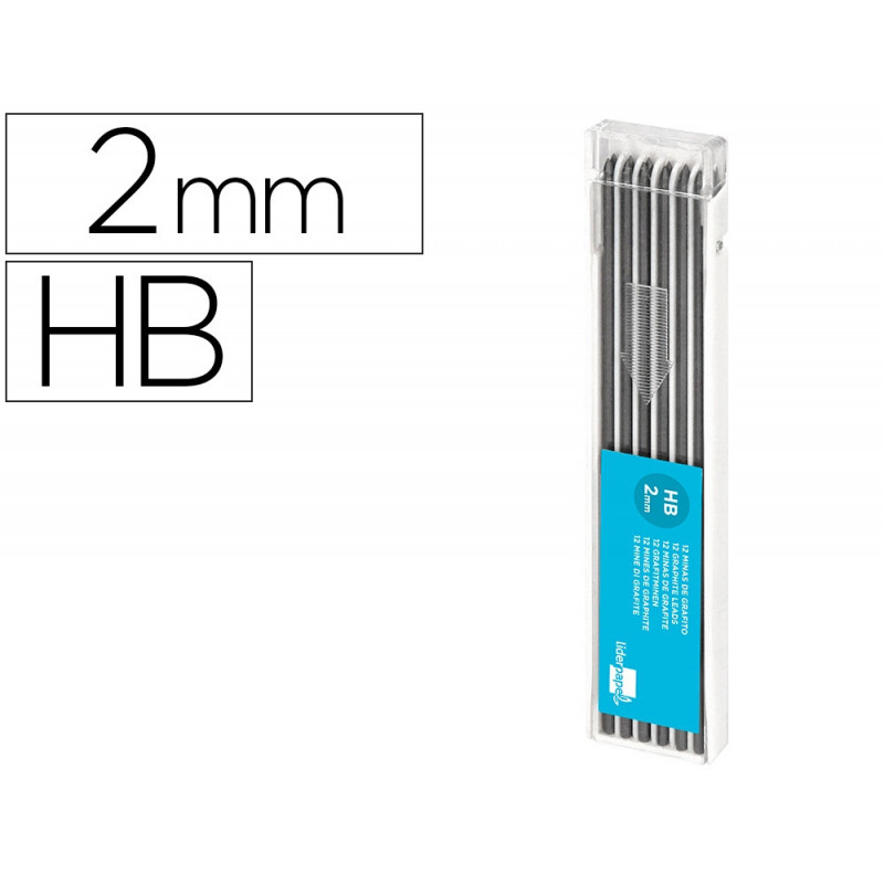 Mine liderpapel 2mm coloris noir étui 12 unités