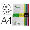 Papier couleur liderpapel multifonction a4 80g/m2 assortiment 25 couleurs paquet 100 feuilles