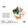 Papier créatif liderpapel premium a4+ 240x315mm assortiment divers papiers coloris assortis bloc 102 unités