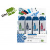 Compas liderpapel scolaire circonférence 36cm longueur 12cm protecteur pointe mine 2mm coloris assortis étui plastique