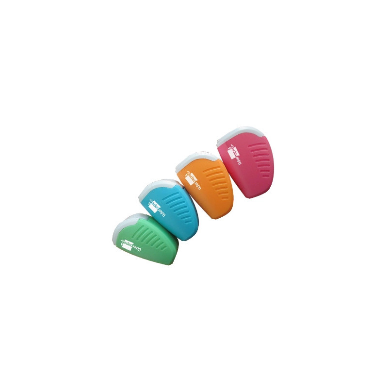 Taille-crayon liderpapel plastique réservoir à copeaux non détachable 1 usage coloris assortis