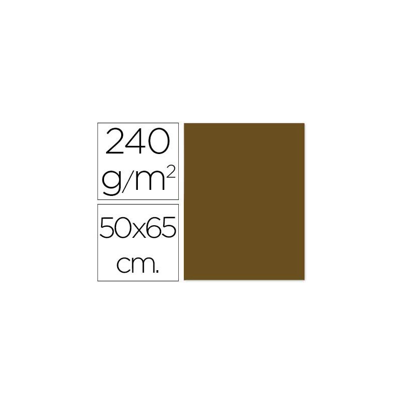 Papier cartonne liderpapel 50x65cm 240gr coloris marron clair