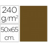 Papier cartonne liderpapel 50x65cm 240gr coloris marron clair