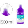 Gouache scolaire liderpapel liquide lavable fermeture sécurité brillante coloris violet flacon 500ml