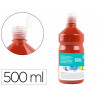 Gouache scolaire liderpapel liquide lavable fermeture sécurité brillante coloris marron flacon 500ml