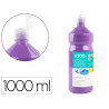 Gouache scolaire liderpapel liquide lavable fermeture sécurité brillante coloris lilas flacon 1000ml