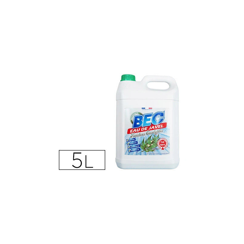 Eau de javel coldis 9 degrés nettoie désinfecte blanchit agréable odeur parfum bidon 5l