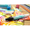 Marqueur pébéo drawing gum pointe ogive 4mm mèche de rechange sur capuchon inodore lot de 10 + 1 gratuit
