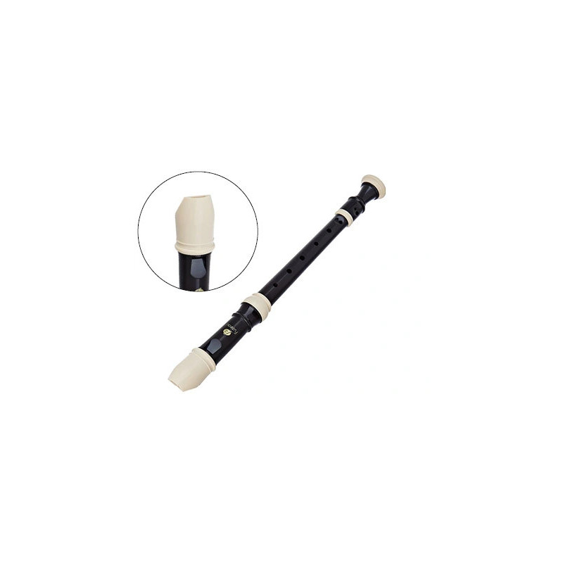 Flûte éditions fuzeau soprano baroque 3 parties avec pavillon réglable taille 320mm
