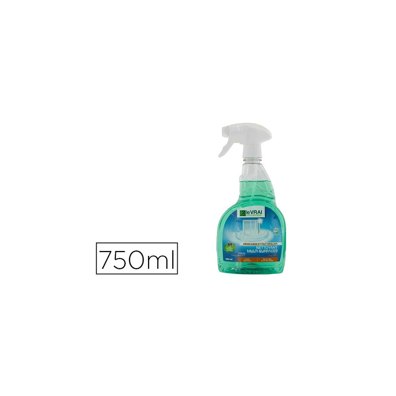 Nettoyant le vrai professionnel multi-surfaces dégraissant brillance spray 750ml