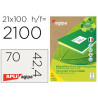 Étiquette adhésive apli agipa multi-usage 70x42.4mm recyclée acrylique boîte 2100 unités