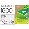Étiquette adhésive apli agipa multi-usage 105x35mm recyclée acrylique boîte 1600 unités