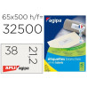 Étiquette adhésive apli agipa multi-usage 38x21.2mm coins droits boîte 32500 unités 500 feuilles