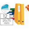 Porte-étiquettes tarifold 3l adhésif 25x75mm + bristols prédécoupés 12 unités