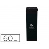 Corbeille paperflow tri sélectif déchets mixtes 60l polystyrène choc haute résistance robuste coloris noir