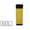 Corbeille paperflow tri sélectif plastique 60l polystyrène choc haute résistance robuste coloris noir/jaune