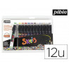 Marqueur peinture pébéo skrib acrylique brillant multi-supports pointe 0.7mm couleurs classiques set 12 unités
