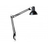 Luminaire bureau maulstudy surpince tete et bras metal hauteur 44cm bras 35cm tete diam. 17cm coloris noir