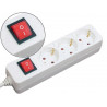 Multiprise mediarange parafoudre 3 prises interrupteur on/off sécurité enfant longueur cordon 1.4m
