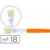 Brosse plate cléopâtre nº18 soie de porc bois fsc vernis protecteur