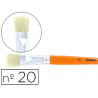 Brosse plate cléopâtre nº20 soie de porc bois fsc vernis protecteur