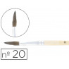Pinceau cléopâtre nº20 petit gris mélangé bois fsc vernis protecteur