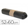 Sac poubelle domestique 52x60cm calibre 80 capacité 20l coloris noir rouleau 20 unités