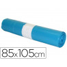 Sac poubelle industriel 85x105cm calibre 110 capacité 100l coloris bleu rouleau 10 unités