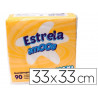 Serviette amoos estrela 2 plis 33x33cm paquet de 100 unités