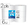 Papier hygiénique amoos jumbo 2 plis 350m paquet 6 rouleaux