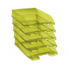 Corbeille à courrier cep first tonic polypropylène antichoc préhension facile 350x255x65mm coloris vert