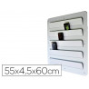 Rangement mural planorga téléphone portable phone docking 60x55cm coloris blanc