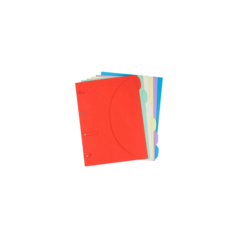 Chemise classeur certiprint a4+ 320x240mm coloris assortis lot 6 unités