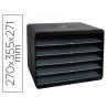 Trieur exacompta horizon ecoblack format à l'italienne 4 compartiments pour docs a4+ 270x355x271mm coloris noir