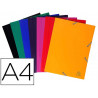 Chemise exacompta polypropylène 4/10e opaque éco 3 rabats élastiques a4+ 240x320mm coloris assortis