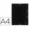 Chemise exacompta polypropylène 4/10e opaque éco 3 rabats élastiques a4+ 240x320mm coloris noir