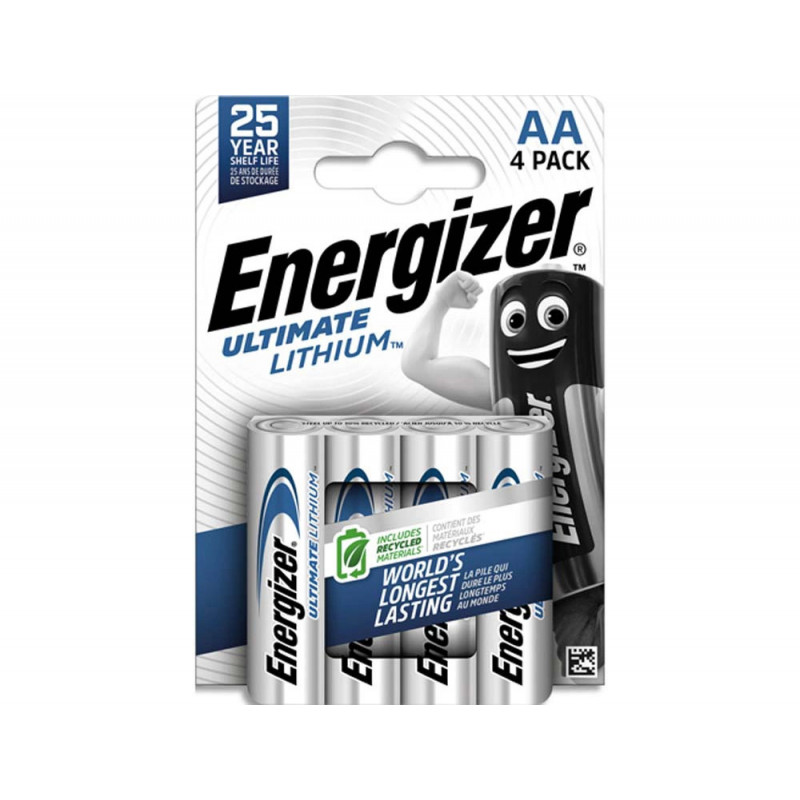 Pile energizer aa ultimate lithium aa blister 4 unités