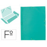 Chemise liderpapel carton rembordé dos flexible a4+ 320x240mm 3 rabats élastique coloris vert pistache